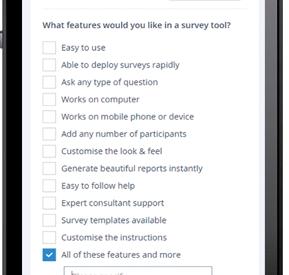 Spark Chart Survey Software